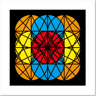 Stained Glass Metatron Posters and Art